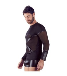 Shirt mit abknöpfbarem Brustharness