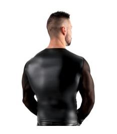 Shirt aus elastischem Powernet und trendigem Mattlook