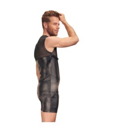 Top aus elastischem Powernet und trendigem Mattlook