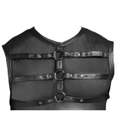 Top aus elastischem Powernet und trendigem Mattlook