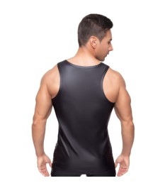 Shirt mit Grobnetz-Front und Rücken im Mattlook