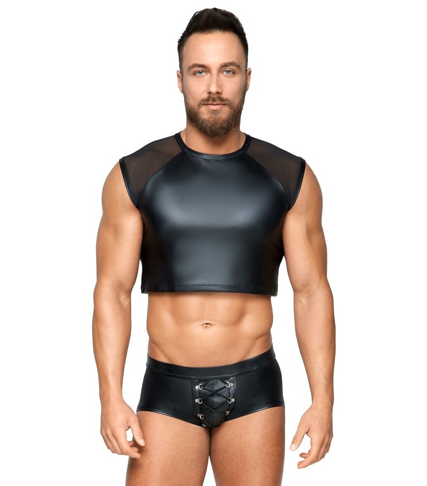 Shirt mit Netz-Einsätzen