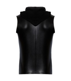 Shirt „Alpha“ in Schlangenhaut-Optik mit Kapuze aus weichem Powernet