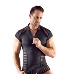 Shirt aus elastischem Powernet und trendigem Mattlook