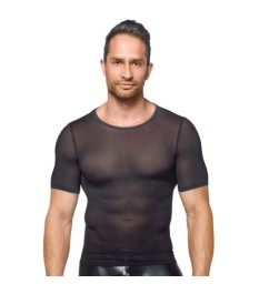 Netz-Shirt mit kurzem Arm