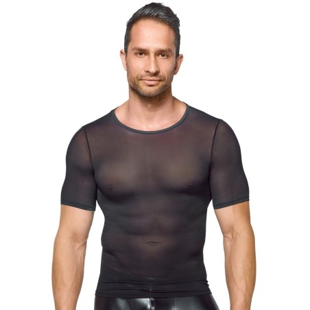 Netz-Shirt mit kurzem Arm