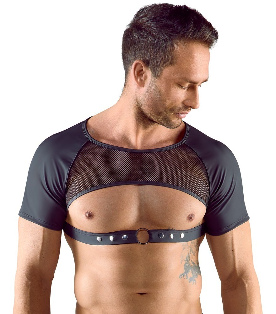 Crop-Top mit verstellbarem Unterbrust-Riemen
