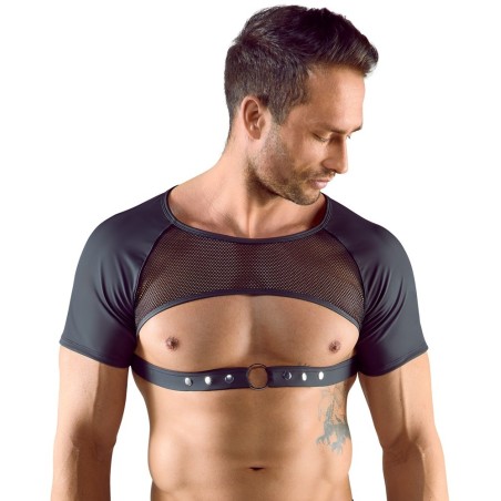 Crop-Top mit verstellbarem Unterbrust-Riemen
