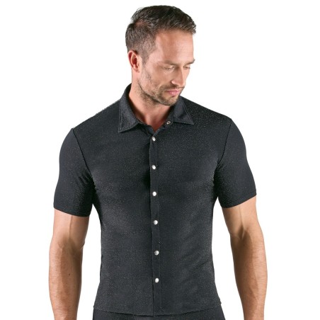 Hemd im schillernden Lurex-Look