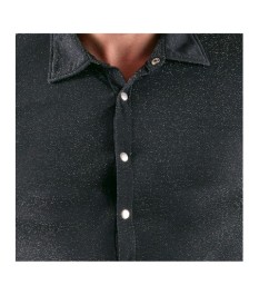 Hemd im schillernden Lurex-Look
