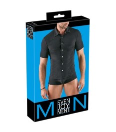 Shirt im 2-farbigen Mattlook mit Netzeinsätzen