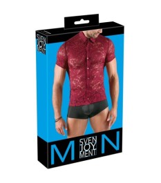 Hemd aus dunkelroter Spitze