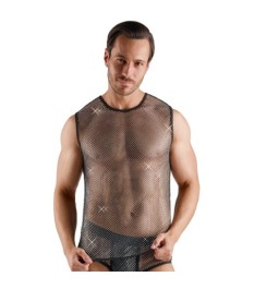 Netzshirt mit Glitzersteinen