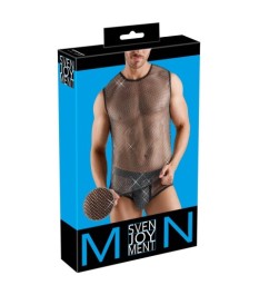 Netzshirt mit Glitzersteinen