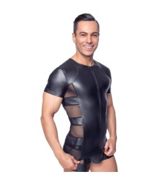 Shirt im Mattlook mit Netz-Einsätzen