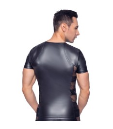 Shirt im Mattlook mit Netz-Einsätzen