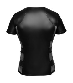 Shirt im Mattlook mit Netz-Einsätzen