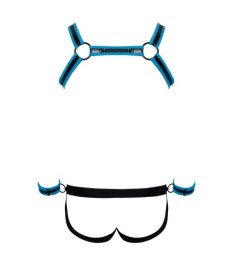 Harness plus Jock mit abnehmbaren Handfesseln