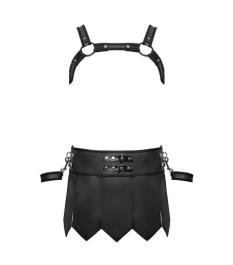 Gladiator-Rock mit Brustharness & Handfesseln