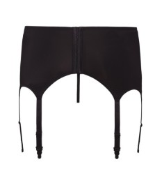 Strapsgurt aus Mikrofaser mit Fronteinsatz aus Spitze