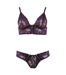 Bralette plus Slip aus Blütenspitze