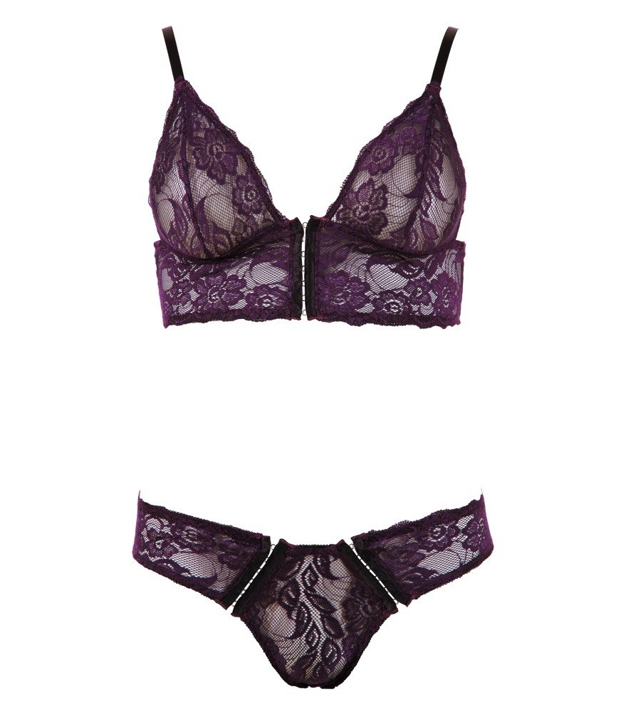 Bralette plus Slip aus Blütenspitze