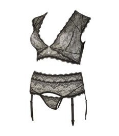 Bralette plus Strapsstring aus Spitze