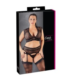 Bralette plus Strapsstring aus Spitze