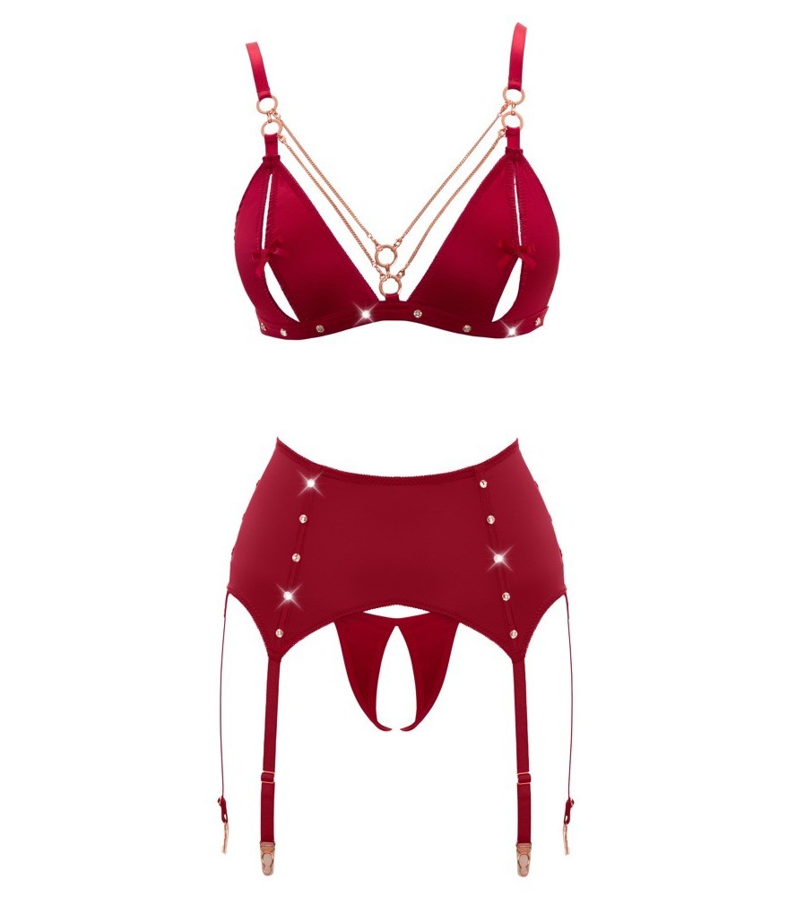 Straps-Set mit aufknöpfbaren Cups