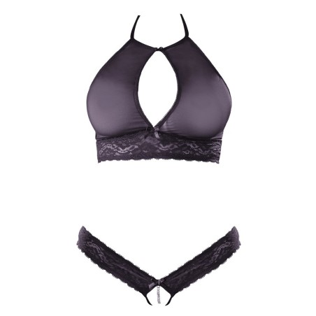 Bralette plus String ouvert