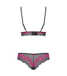 BH plus Slip "Tulia" mit zweifarbiger Spitze