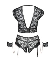 BH plus Straps-Slip ouvert inklusive Handfesseln