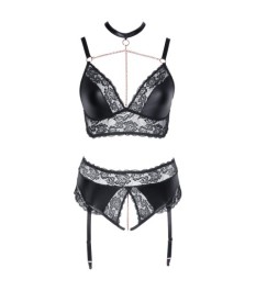 Soft-BH plus Straps-Slip ouvert im Mattlook mit Spitze