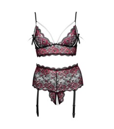 Bügel-BH plus Strapsstring