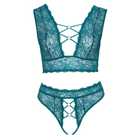 Bralette plus String aus Spitze