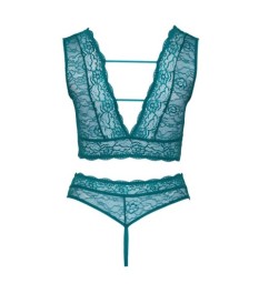 Bralette plus String aus Spitze