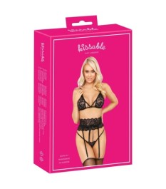 BH plus Slip "Tulia" mit zweifarbiger Spitze