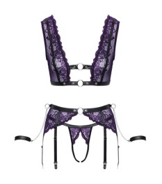 3-teiliges Straps-Set mit abnehmbaren Handfesseln