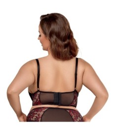 Longline-BH plus Straps-Slip im edlen Material-Mix aus 2-farbiger Spit