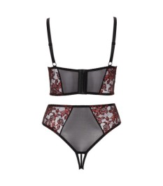 Longline-BH plus Straps-Slip im edlen Material-Mix aus 2-farbiger Spit