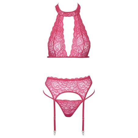 3-teiliges Straps-Set aus weicher Stretch-Spitze