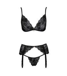 3-teiliges Straps-Set aus feiner Spitze