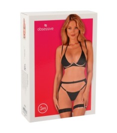 3-teiliges Set „Selinne" aus Mikrofaser und Feinnetz