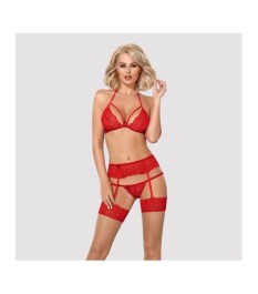 3-teiliges Straps-Set mit Satin-Bindeschleifen