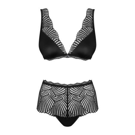 3-teiliges Straps-Set aus weicher Stretch-Spitze