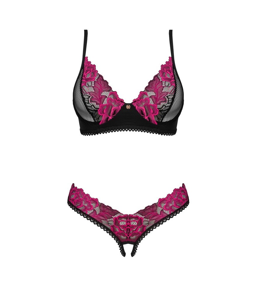 Dessous-Set „Rosenty“ mit Rosenspitze