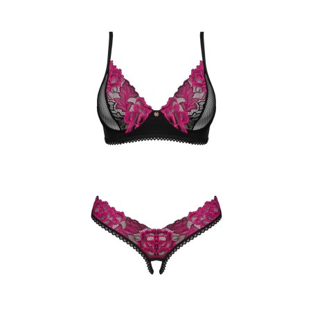 Dessous-Set „Rosenty“ mit Rosenspitze