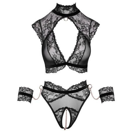 Spitzen-Set mit abnehmbaren Fesseln