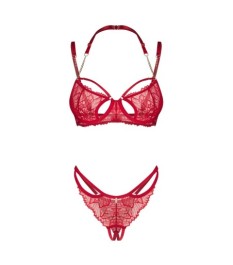 Dessous-Set „Matildea“ mit Bügel-BH & Ouvert-String