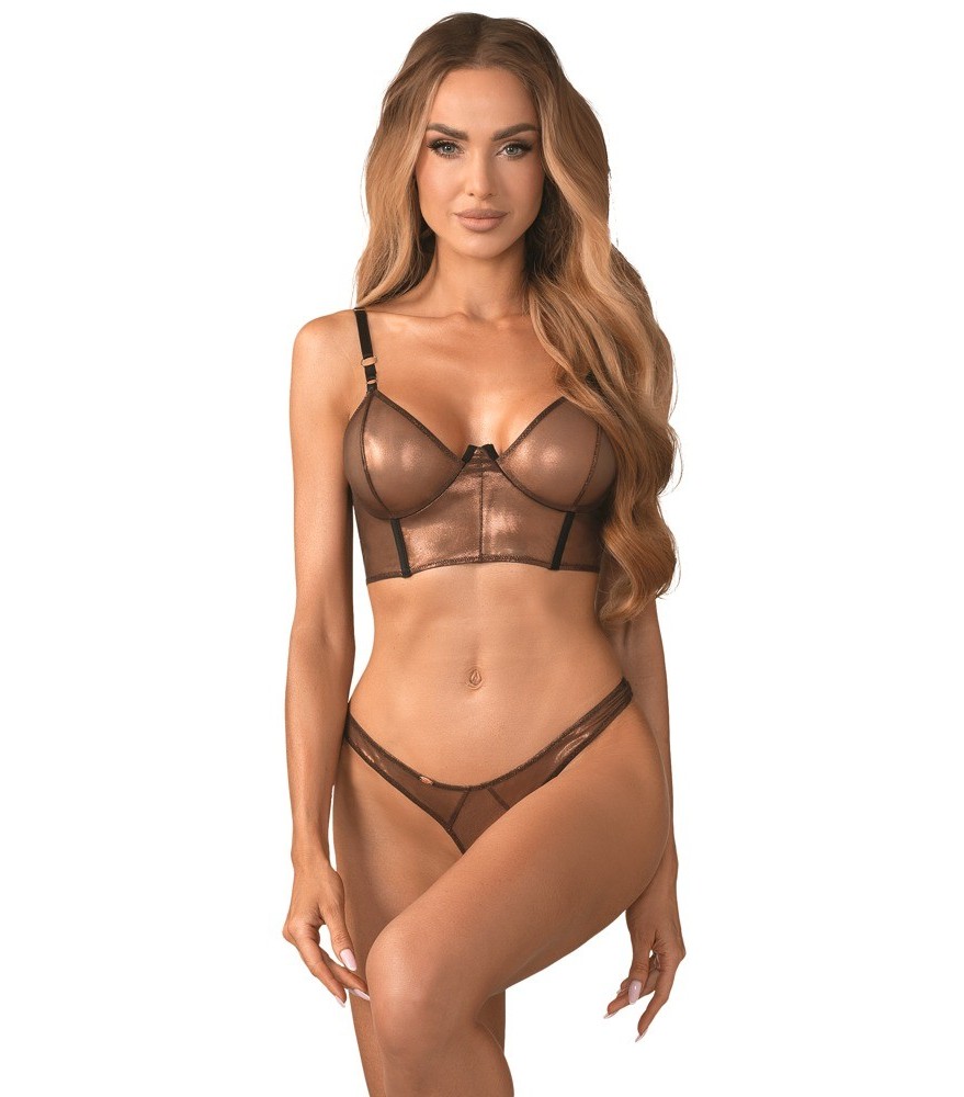 Dessous-Set „Soranna“ mit Bügel-BH und Ouvert-String